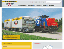 Tablet Screenshot of camiontransport.ch